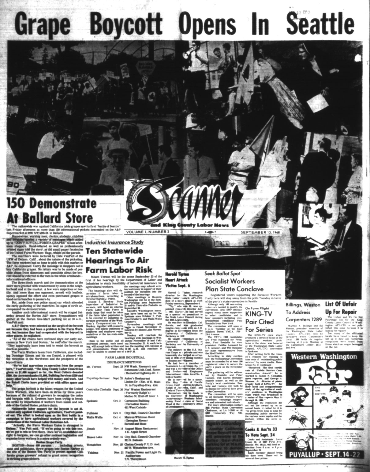 The Scanner (newspaper) Seattle 19681992